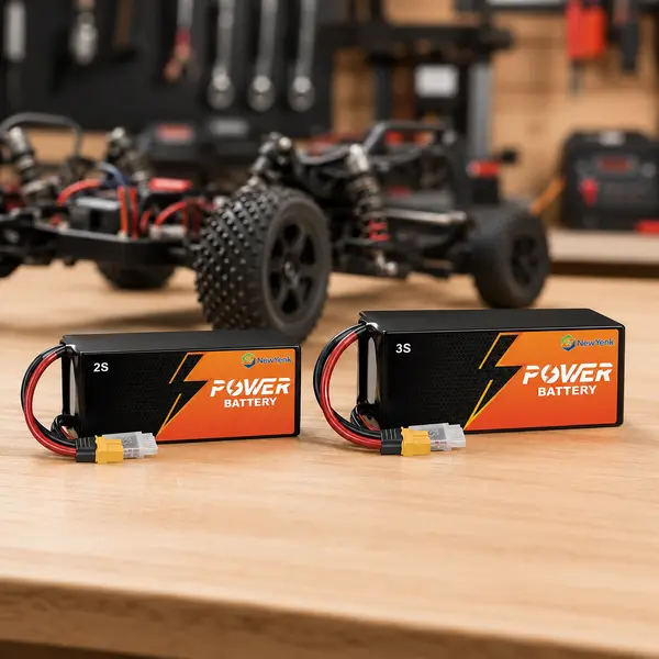 NewYENK-style 2S and 3S LiPo battery packs for RC cars