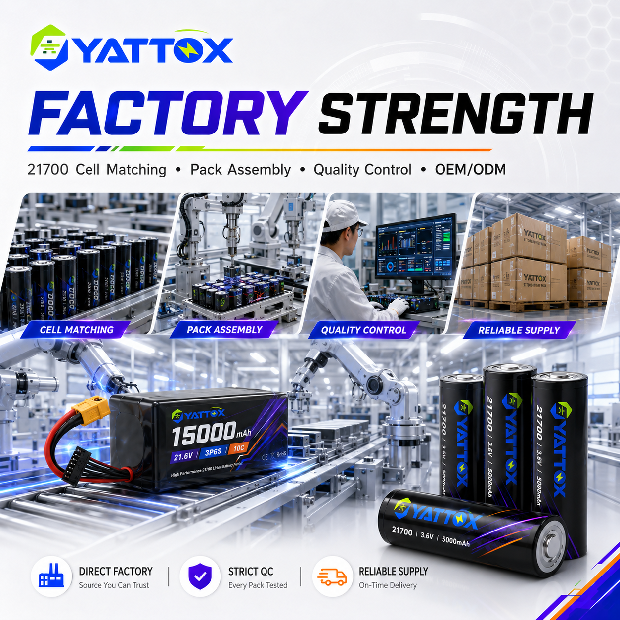 21.6V 15000mAh 3P6S Li-ion Battery 21.6V 15000mAh 3P6S Li-ion Battery